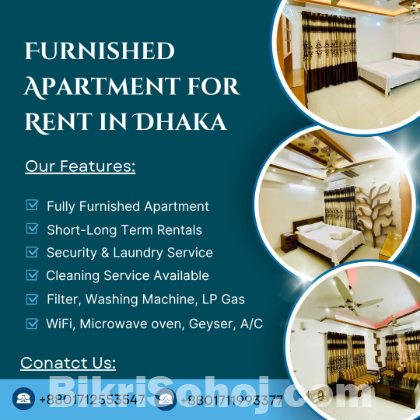 Renting A furnished 1BHK Apartment In Bashundhara R/A.